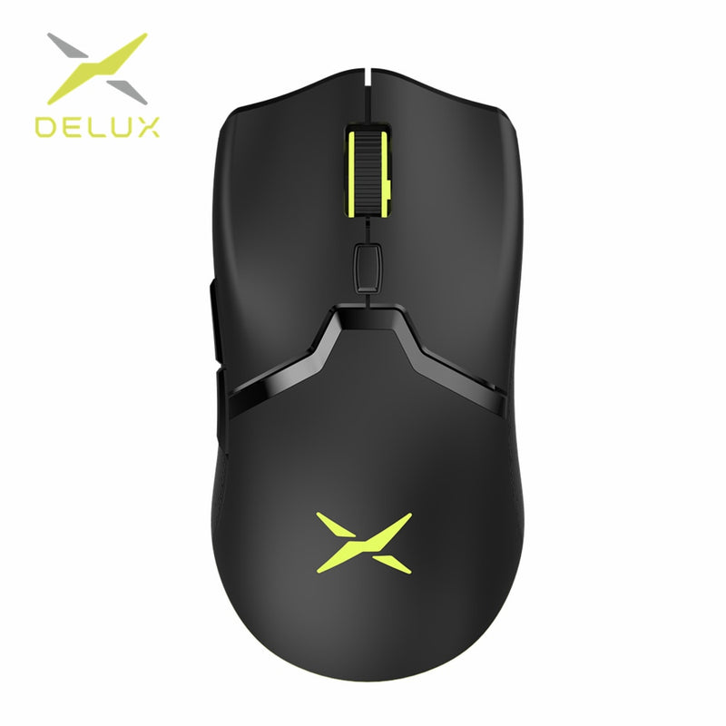 Mouse Delux Sem Fio M800 RGB | 10000 - 16000 DPI | 1000Hz | Leve (70g) e Ergonômico |